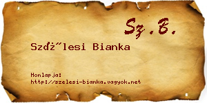 Szélesi Bianka névjegykártya