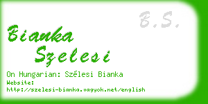 bianka szelesi business card