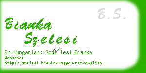 bianka szelesi business card